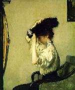 Edmund Charles Tarbell Preparing for the Matinee, oil painting